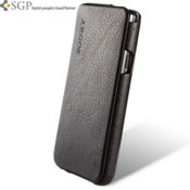SGP Argos Series Leather Case for Samsung Galaxy S2 - Black