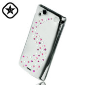 Bling My Thing Sony Ericsson Xperia arc S / arc Hard Case - Milky Way Pink Mix