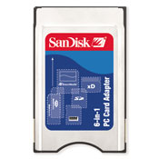 SANDISK 6 IN 1 PC CARD ADAPTER