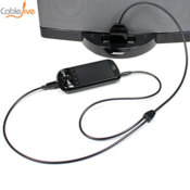 CableJive dockBoss+ Smart USB and Audio Adapter Cable for Apple 30 Pin Docks