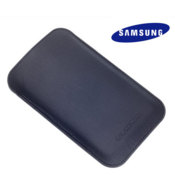 Samsung Galaxy Note Leather Pouch Case - Blue - EFC-1E1LBECSTD