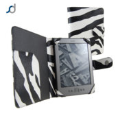 SD TabletWear Leather Style Book Case for Amazon Kindle - Zebra