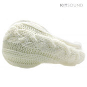 KitSound Knitted Ear Muff Headphones - White