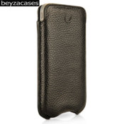 Beyzacases SlimLine Classic Leather Case for iPhone 4S/4 - Black