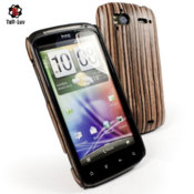 Tuff Luv Wood Shell for HTC Sensation XE/Sensation - Dark Brown