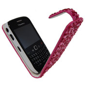 BlackBerry Curve 8520/9300 Diamante Flip Case - Pink