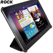 ROCK Light & Cool Leather Case for Samsung Galaxy Tab 10.1 Black