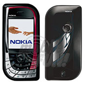 Nokia 7610 Replacement Housing - Black/Red