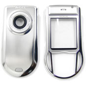NOKIA 6630 REPLACEMENT HOUSING - SILVER METAL