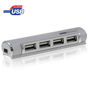 Aluminium 4-Port USB 2.0  Hub