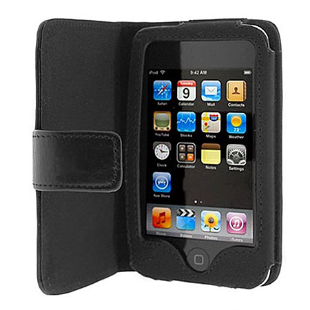 Ipod Covers Leather on View Larger Image Of Ipod Touch 2g Leather Wallet Case   Black