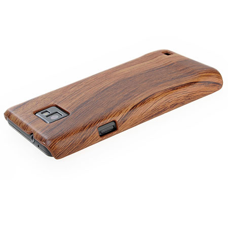 Samsung Galaxy S Wood Design Hard Case Dark Wood