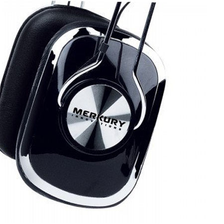 Merkury Retro Stereo Headphones - Black