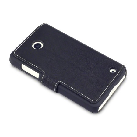 Adarga Nokia Lumia Leather Style Wallet Case Black