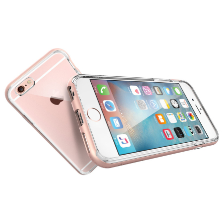 ... image of Spigen Neo Hybrid Ex iPhone 6S  6 Bumper Case - Rose Gold