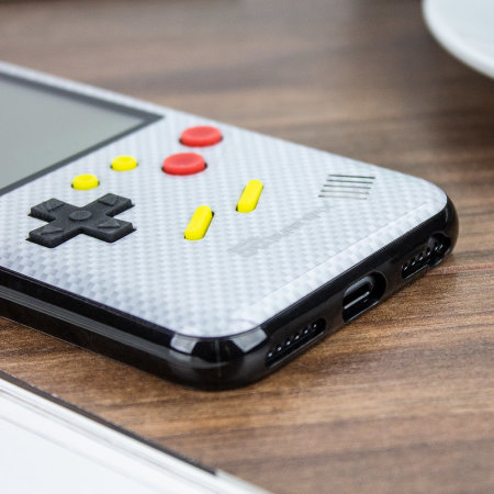 Superspot Iphone Retro Game Case Carbon White