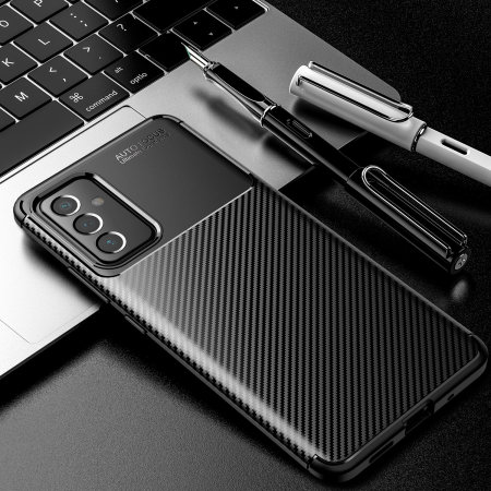 Olixar Carbon Fibre Samsung Galaxy A82 5G Case Black