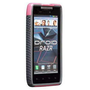 Case-Mate Pop For Motorola RAZR - Pink/Grey