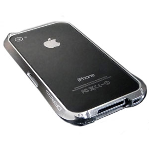 Bumper iPhone 4S / 4 Draco Design Aluminium - Argent (plat)