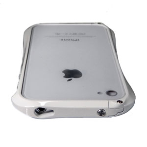 Bumper iPhone 4S / 4 Draco Design Aluminium - Blanc (plat)