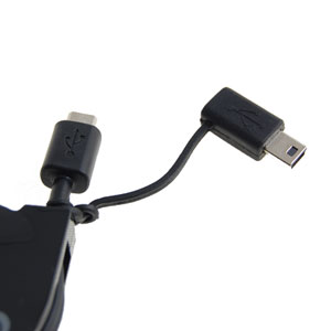 Câble USB rétractable micro- et mini-USB Dëff (mini-USB)