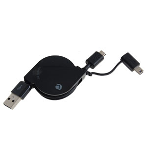 Câble USB rétractable micro- et mini-USB Dëff (général)