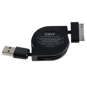 Deff Retractable Sync and Charge Cable for Apple Devices