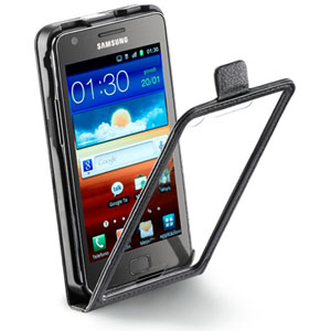 Housse Samsung Galaxy S2 Cellular Line Smart Flap (ouvert)