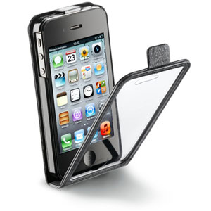 Housse iPhone 4S / 4 Cellular Line Smart Flap (ouverte)