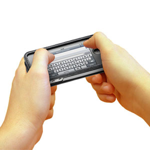 Housse iPhone 4S / 4 Cellular Line Smart Flap (clavier)