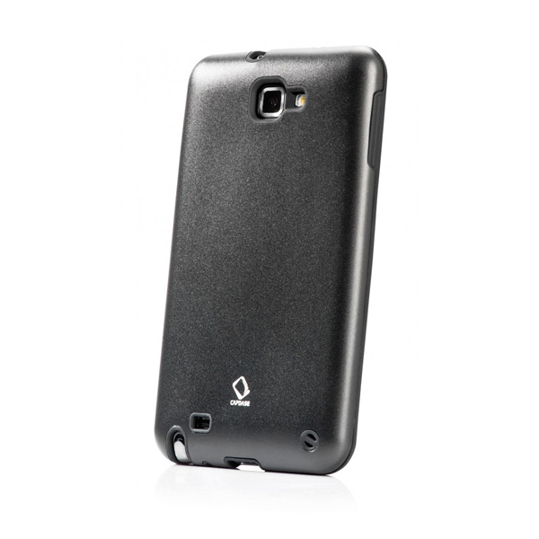 Coque Samsung Galaxy Note Capdase Alumor Metal - Noire (arrière)