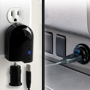 Cargador de coche y de pared USB Scosche PowerFUZE International
