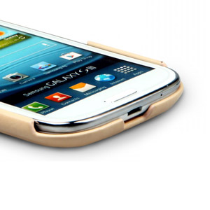 Funda Zenus Masstige Heritage con soporte para Samsung Galaxy S3 - Beis / Vainilla