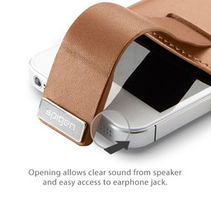 Spigen SGP iPhone 5 Crumena Leather Pouch - Brown