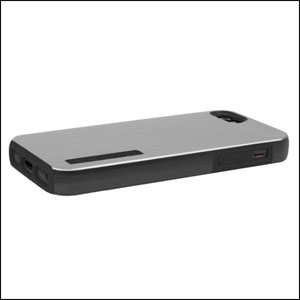 Incipio DualPro Shine Case For iPhone 5 - Silver / Black
