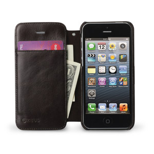 Zenus Estime Diary Leather Case for iPhone 5 - Brown