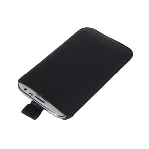 SD Suede Style Pouch Case for Note 2 - Black