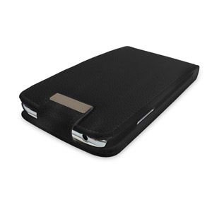 Leather Style Flip Case for Samsung Galaxy Note 2 - Black