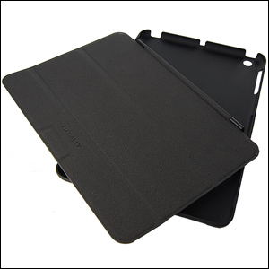 Macally iPad mini Reversible Cover/Hardshell Case with Stand- Black