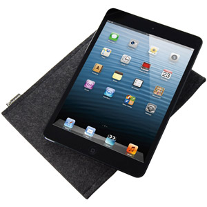 Encase Wool Felt Pouch for iPad Mini - Charcoal