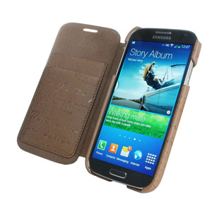 Zenus Masstige Samsung Galaxy S4 Lettering Diary Series - Pearl Brown