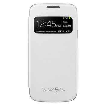 Official Samsung Galaxy S Mini S View Premium Cover Case White