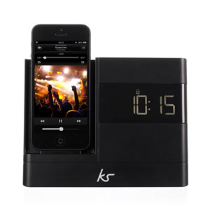 KitSound X-Dock 2 Lightning Connector Clock Radio Dock for iPhone 5