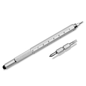 Olixar HexStyli 6 in 1 Stylus Pen - Silver