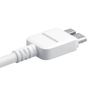 Official Samsung Note 3 EU Travel Adaptor with USB 3.0 Cable - White