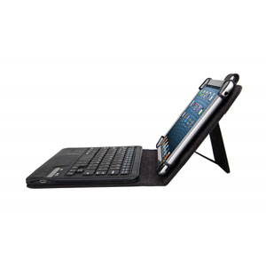 Kit Universal Bluetooth Keyboard Case for 7-8 Inch Tablets - Black