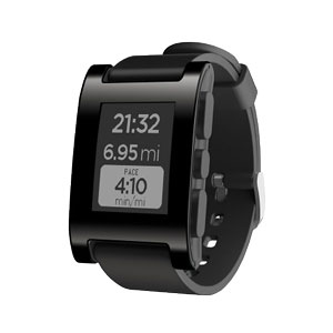 Black Pebble Smartwatch - Jet Black