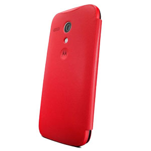 Official Motorola Moto G Flip Cover - Vivid Red