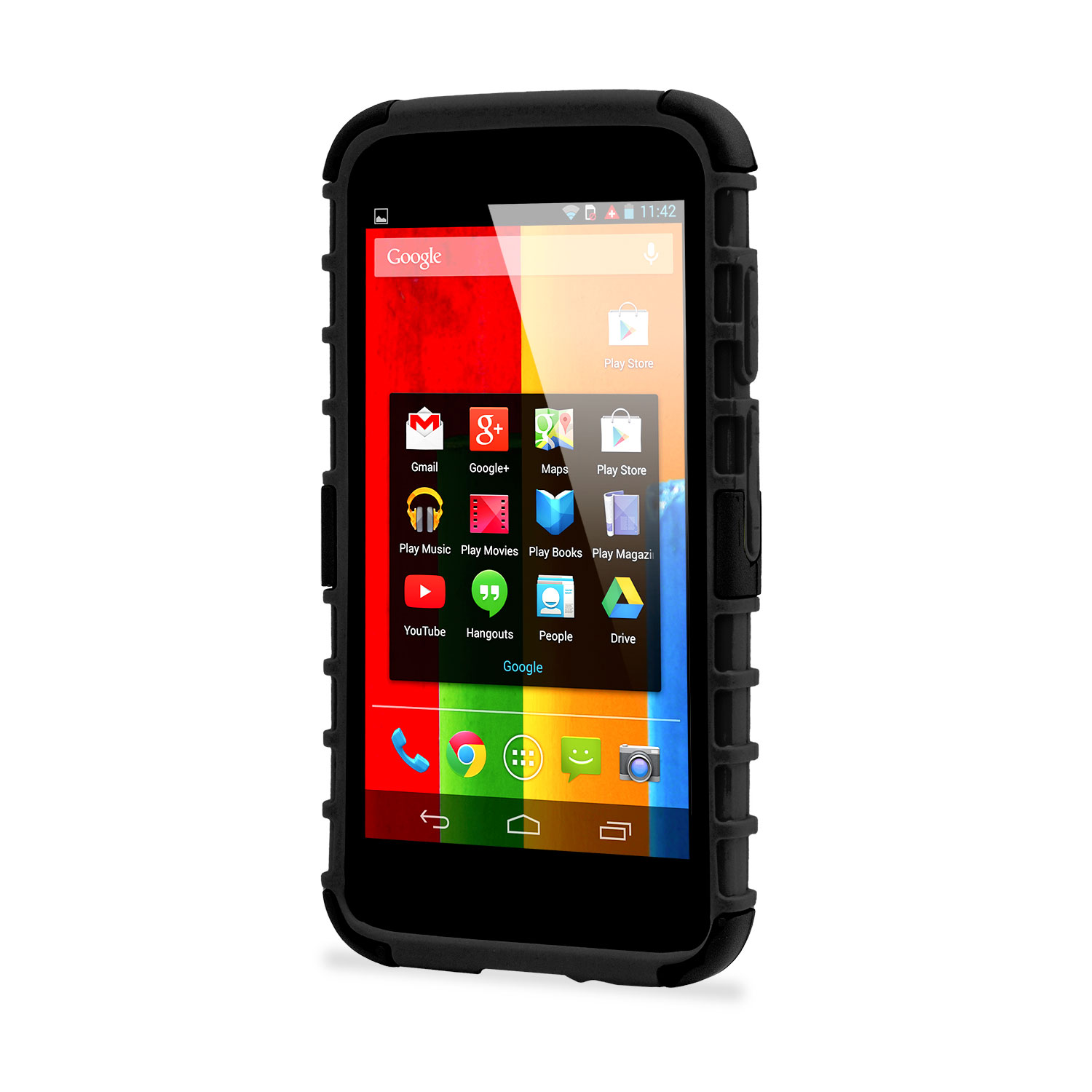 Armourdillo Hybrid Protective Case for Motorola Moto G - Black