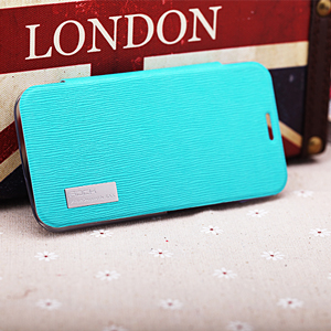 ROCK Elegant Side Flip Case for Moto X - Teal Green